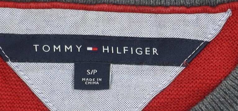 Tommy Hilfiger Men's Red Pullover Jumper, Size S