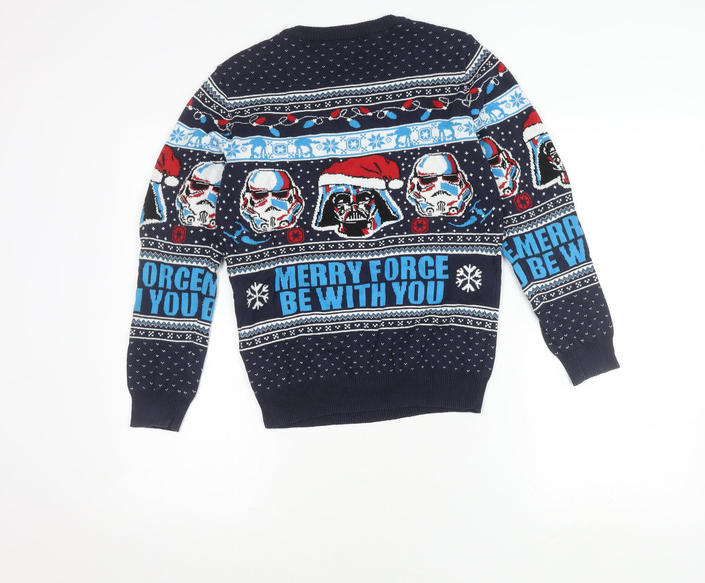 Tu Boys Star Wars Christmas Jumper, Blue 11 Years
