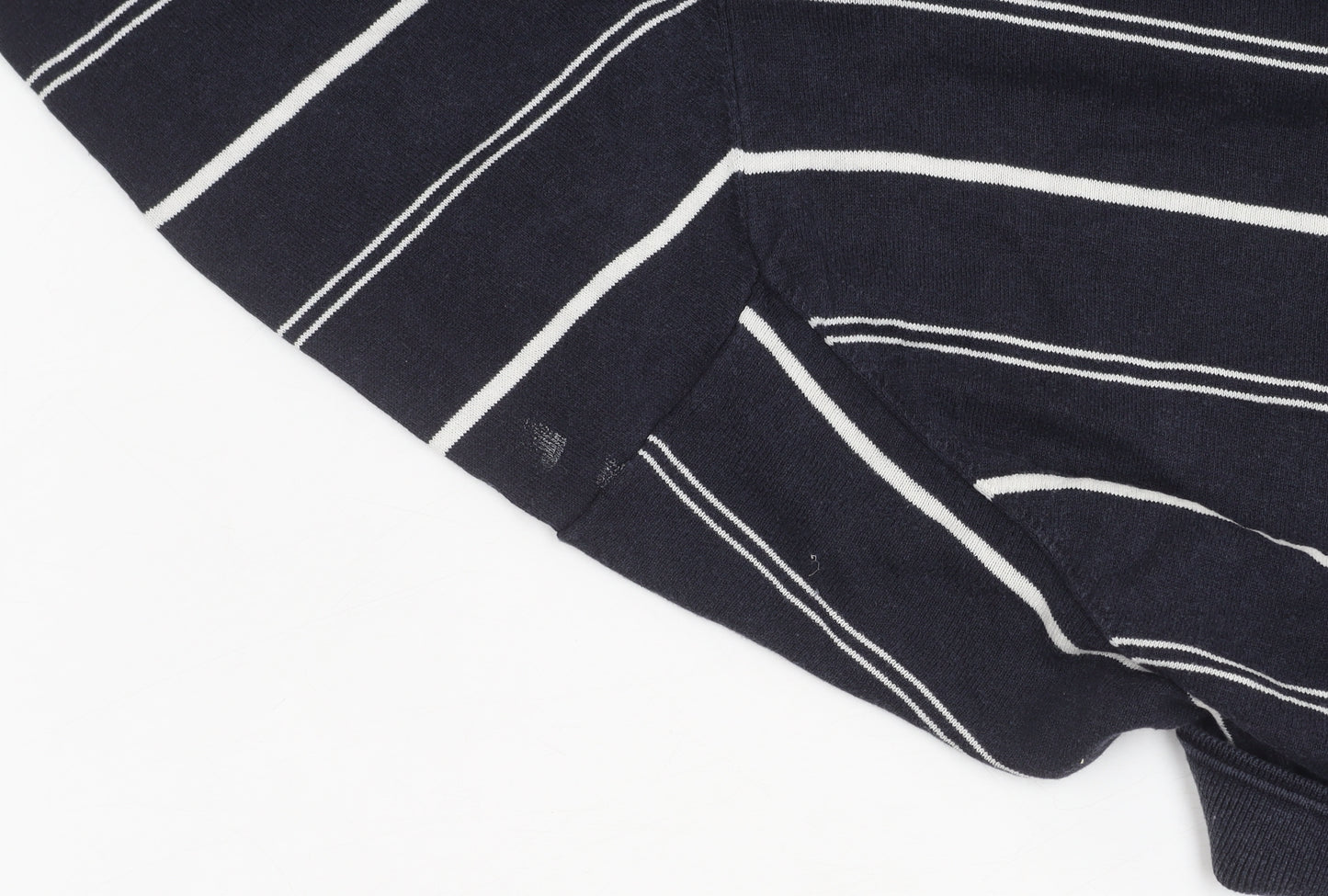 Marks and Spencer Men's Black 3XL Striped Polo