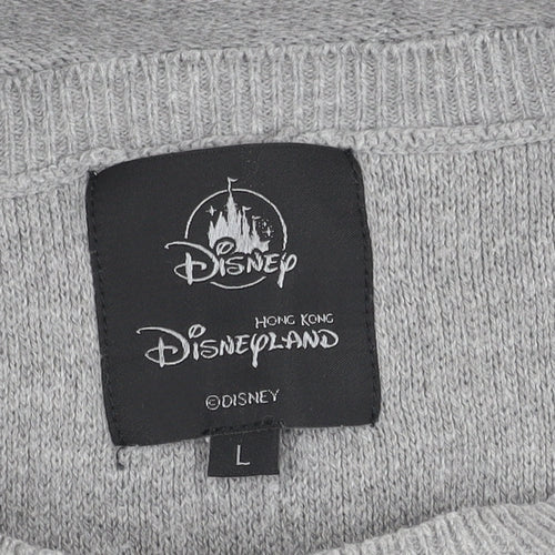Disney Women’s Grey Mickey Pullover Jumper L