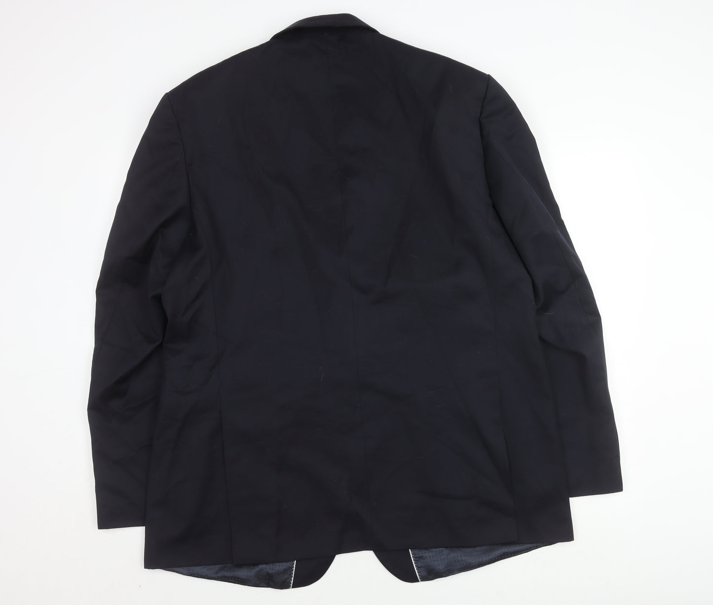 Pierre Cardin Mens Blue Wool Blazer, Size 44L
