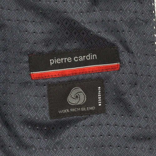 Pierre Cardin Mens Blue Wool Blazer, Size 44L