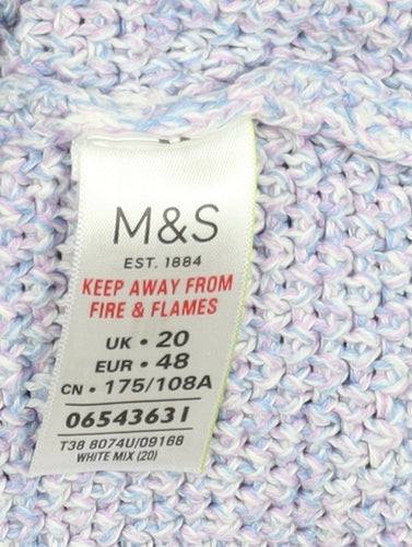 Marks and Spencer Women’s Multicoloured Pullover Jumper Size 20