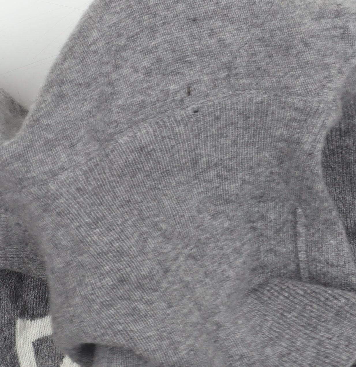 Marks and Spencer Grey Cashmere Roll Neck Jumper XL