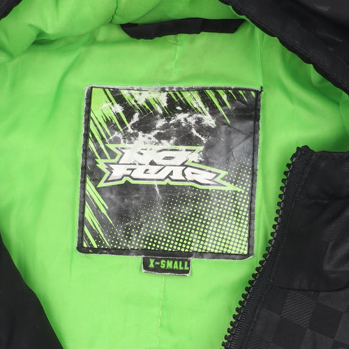 Hot Fuz XS Unisex Black Puffer Jacket