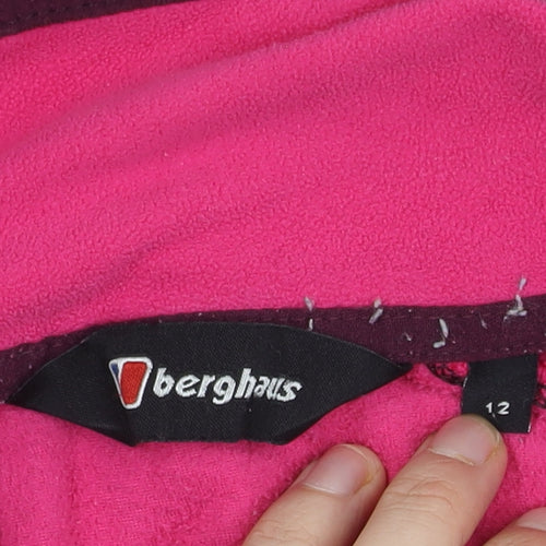 Berghaus Women's Pink Fleece Zip Hoodie Size 12