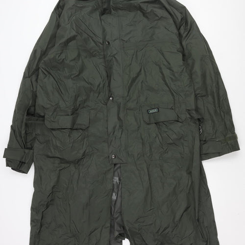 Aigle Men's Green Long Coat in M