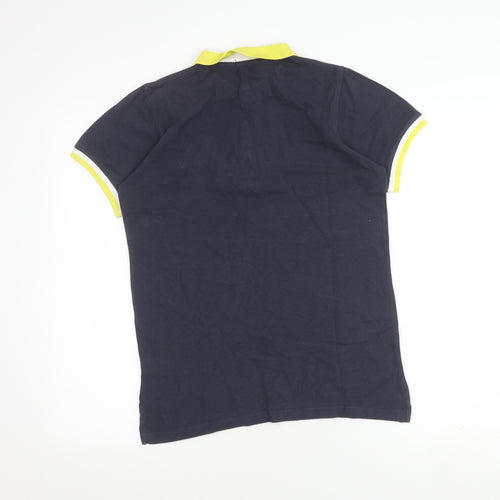 Voi Jeans Men's Blue Polo Shirt M Short Sleeve