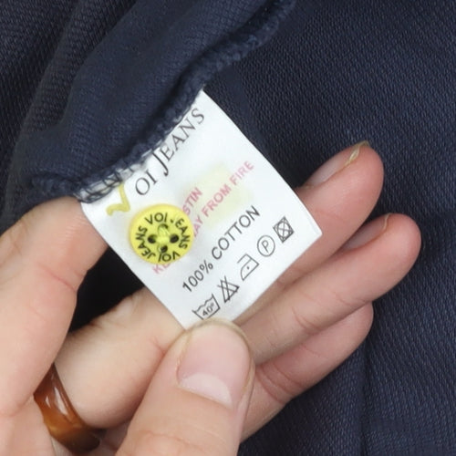 Voi Jeans Men's Blue Polo Shirt M Short Sleeve
