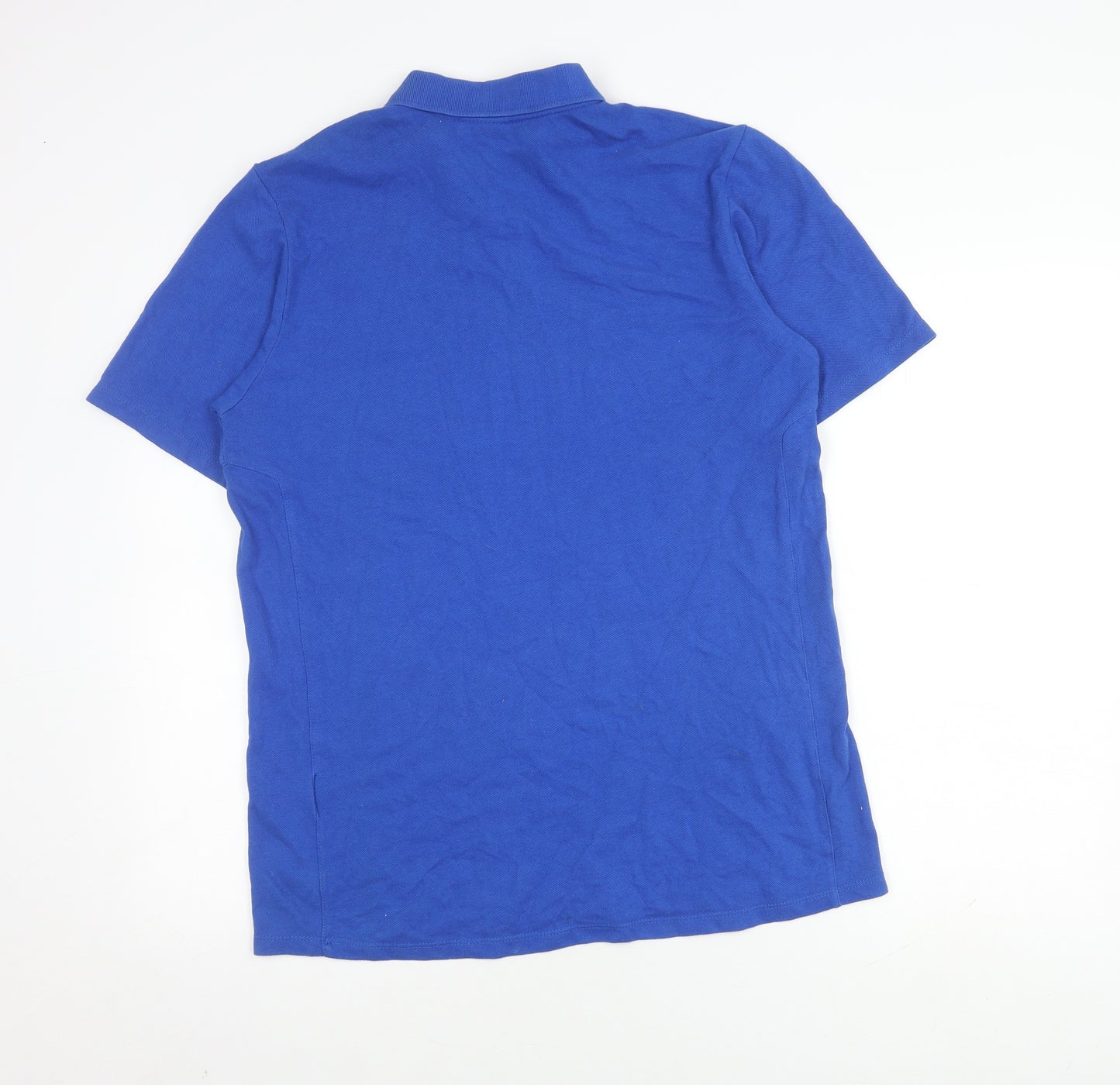 Umbro Men's Blue Short Sleeve Polo Shirt Medium