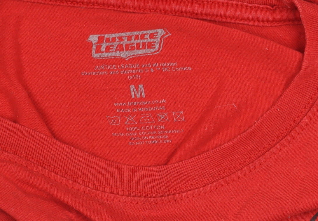 Justice League Flash Men's Red Medium T-Shirt