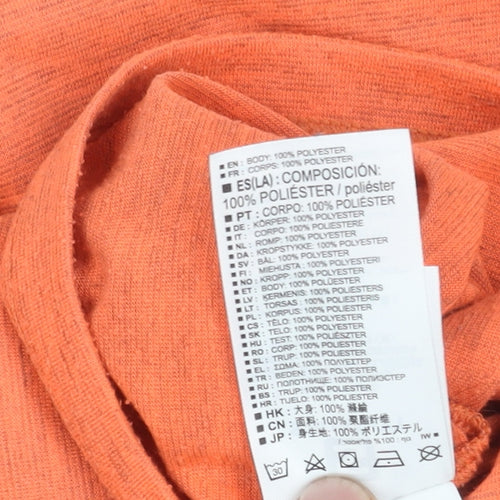 Salomon Women's Orange V-Neck T-Shirt - Size S