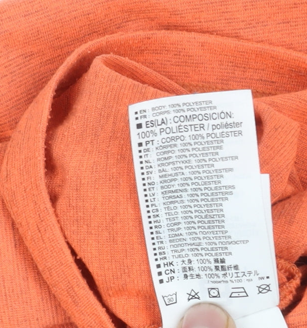 Salomon Women's Orange V-Neck T-Shirt - Size S