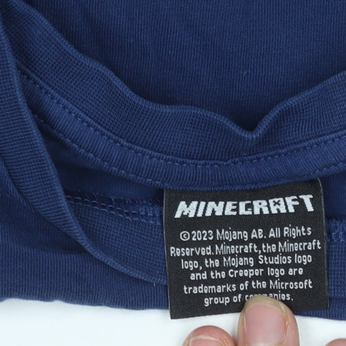 Tu Boys Blue Minecraft Long Sleeve T-Shirt 10 Years