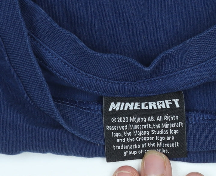 Tu Boys Blue Minecraft Long Sleeve T-Shirt 10 Years