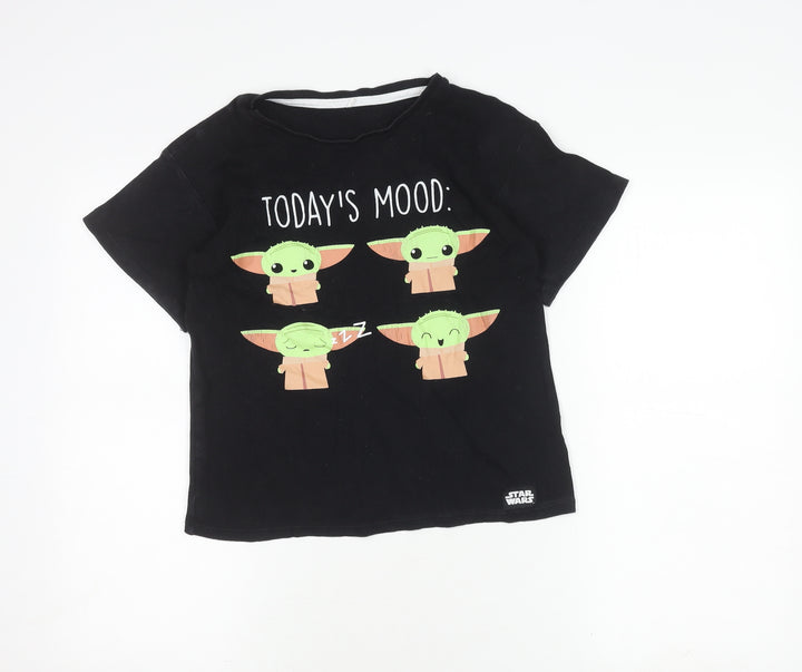 George Boys Black Star Wars T-Shirt 11-12 Years