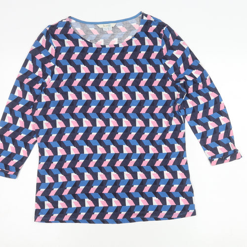 Boden Womens Geometric Multicoloured Top Size 10