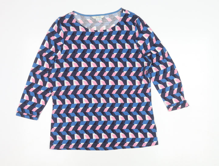 Boden Womens Geometric Multicoloured Top Size 10
