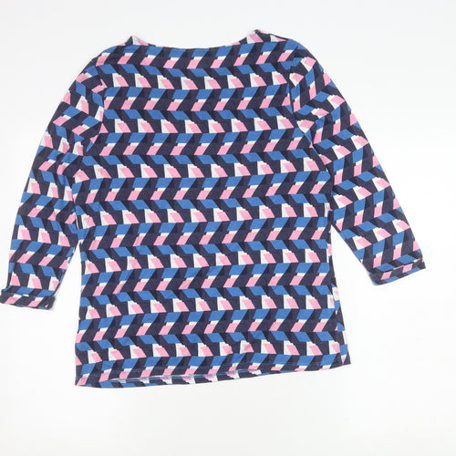 Boden Womens Geometric Multicoloured Top Size 10