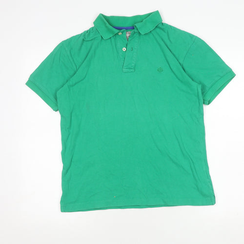 Springfield Men's Green Polo Shirt Size M