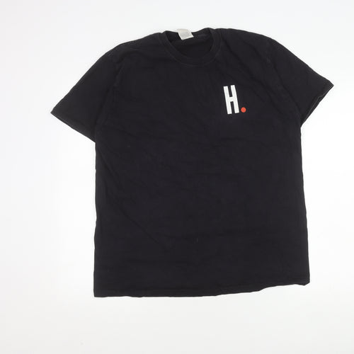 Russell Men's Black XL T-Shirt, Short Sleeve