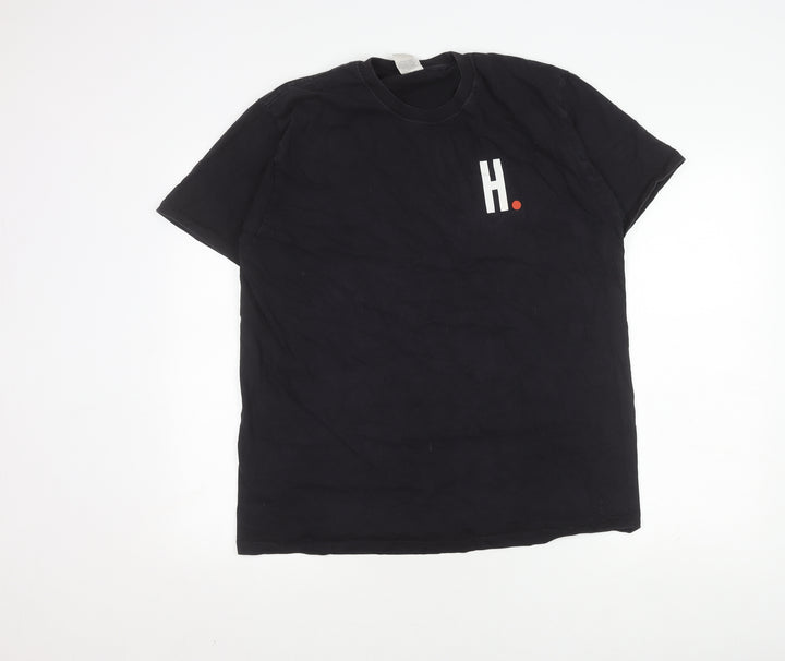 Russell Men's Black XL T-Shirt, Short Sleeve