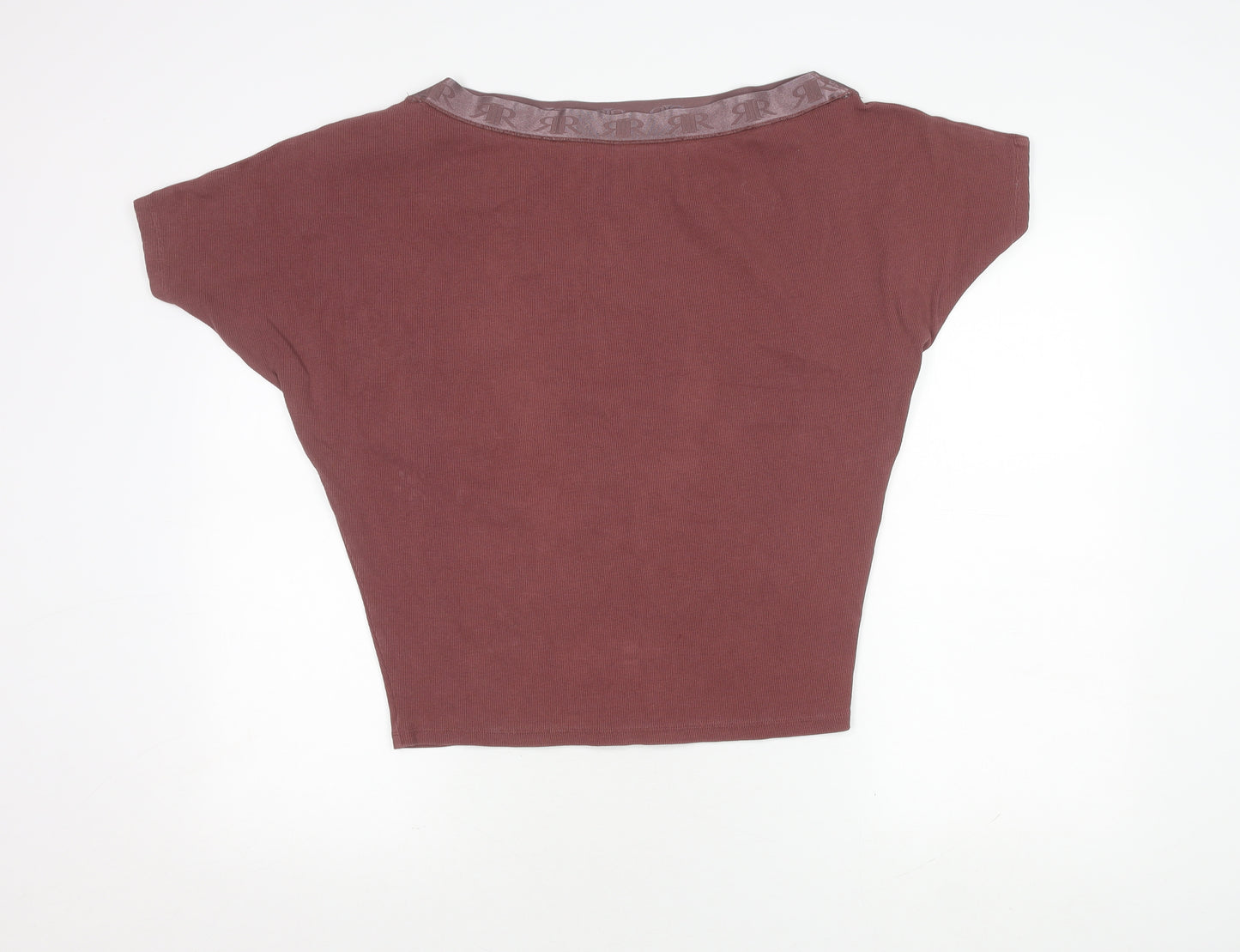 River Island Women's Brown Cap Sleeve Top, Size 8