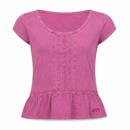 Mantaray Women's Pink Scoop Neck T-Shirt Size 14