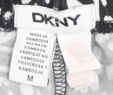 DKNY Women's Black Graphic Print Pyjama Pants M