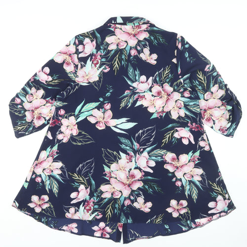 Julipa Women's Multicoloured Floral Button-Up Shirt