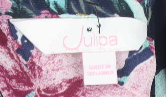 Julipa Women's Multicoloured Floral Button-Up Shirt