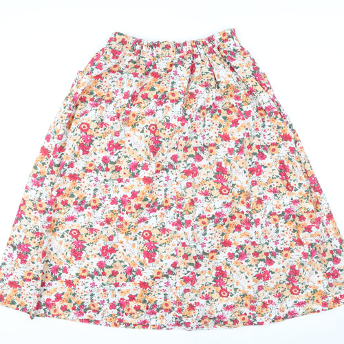 Monsoon Women's Multicoloured Floral Midi Skirt M