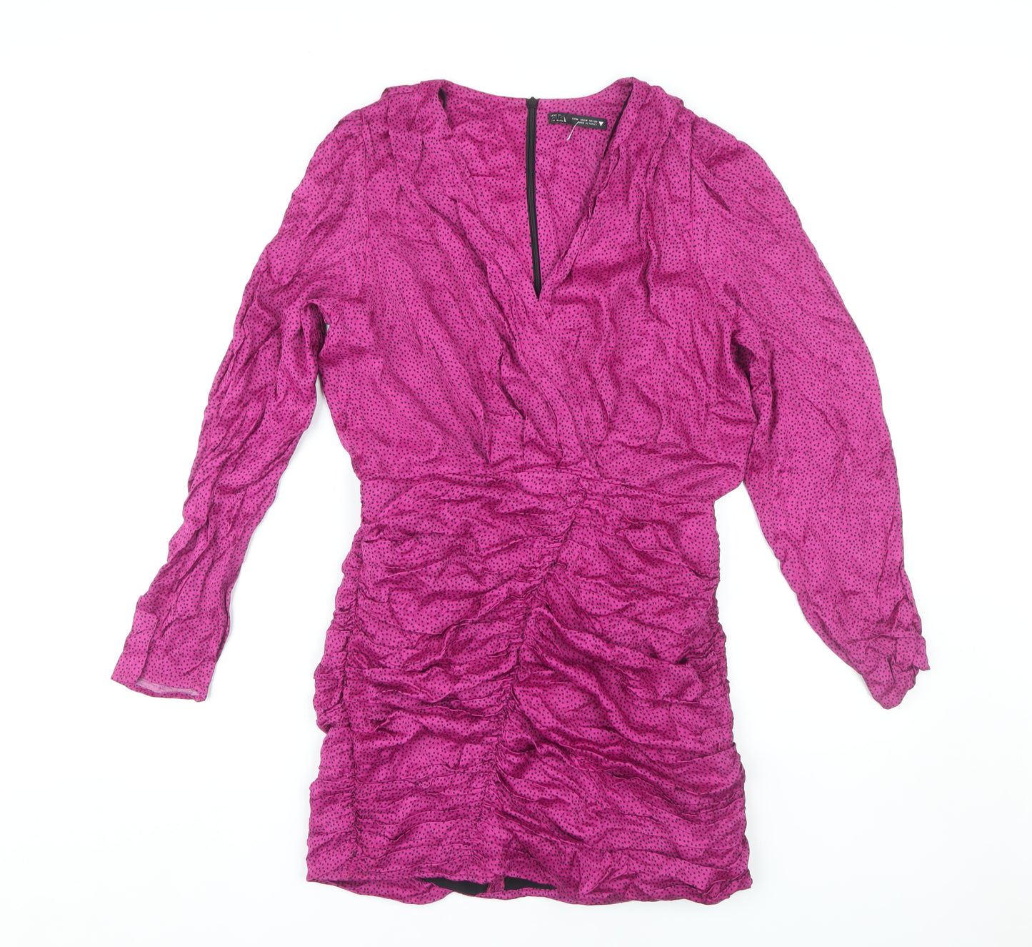 Zara Women's Pink Short Sheath Dress - Size M