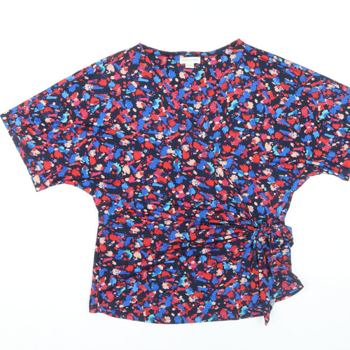 Monsoon Women's Multicoloured Wrap Blouse Size 16