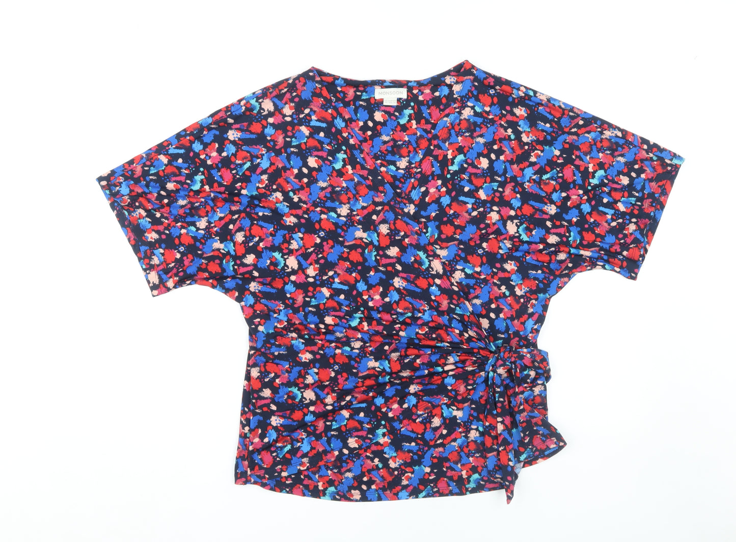 Monsoon Women's Multicoloured Wrap Blouse Size 16