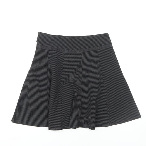 Verge Women's Black A-Line Skirt, L, Knee Length