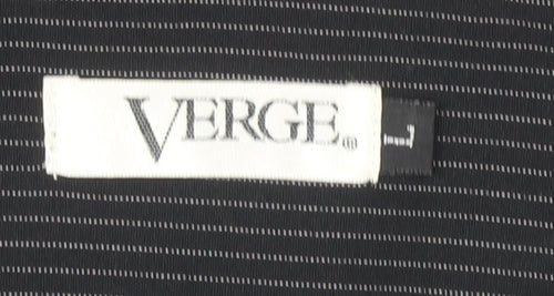 Verge Women's Black A-Line Skirt, L, Knee Length