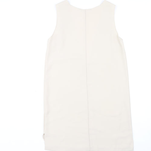 Zara Basic Women's Beige Knee Length Sheath Dress