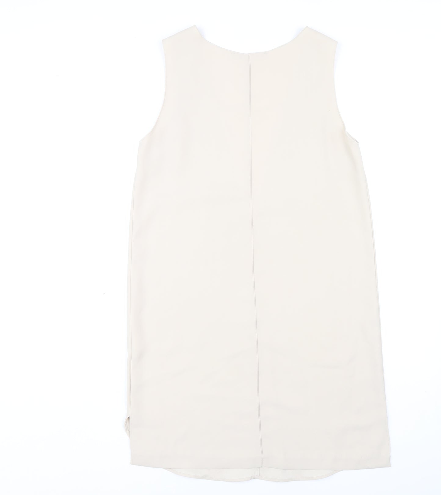 Zara Basic Women's Beige Knee Length Sheath Dress
