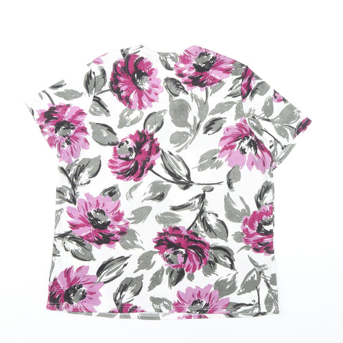 Julipa Women's Multicoloured Floral T-Shirt, Size 16