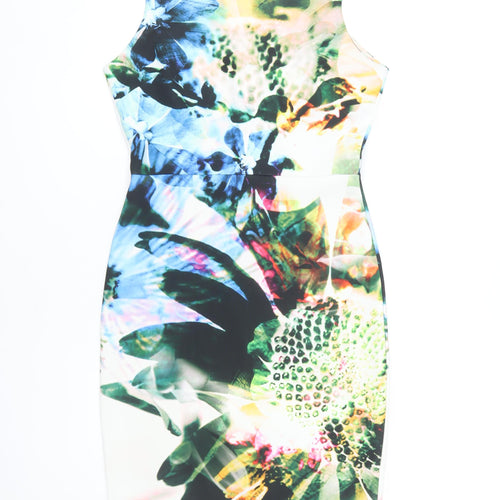 Next Women's Multicoloured Sheath Dress, Size 12