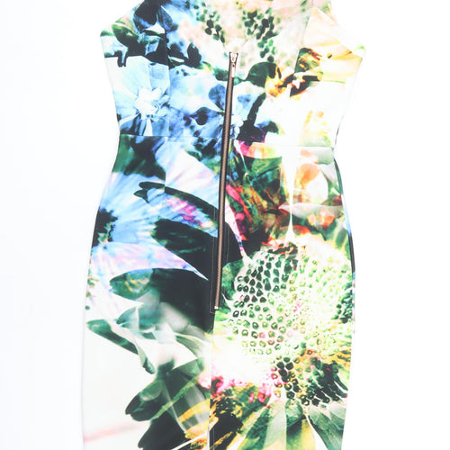 Next Women's Multicoloured Sheath Dress, Size 12