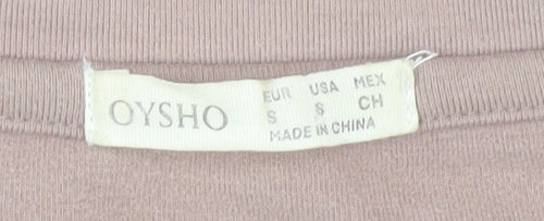 Oysho Women's Brown Pullover Sweatshirt, Regular Size S