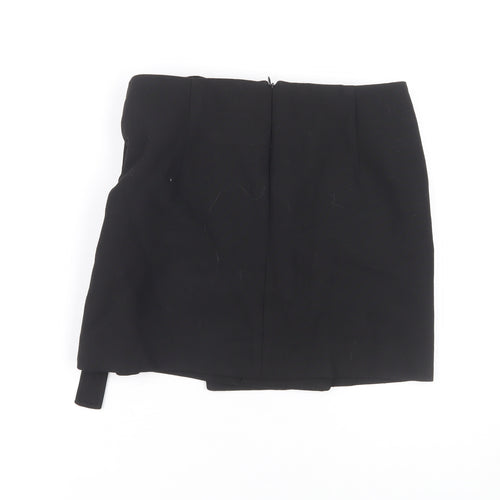 Zara Women's Black Wrap Skirt, Size M, Casual Style