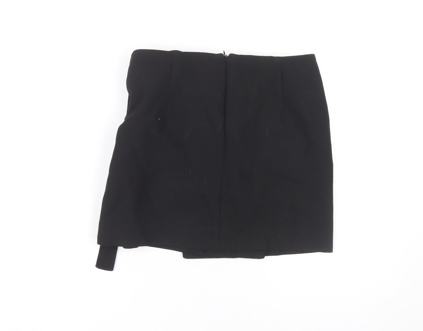 Zara Women's Black Wrap Skirt, Size M, Casual Style