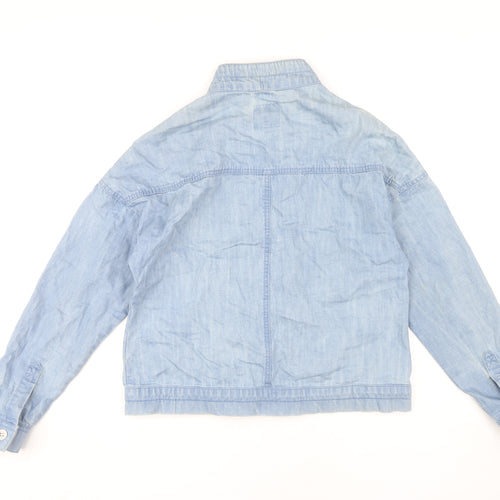 Next Women's Blue Cotton Basic Jacket Size 12