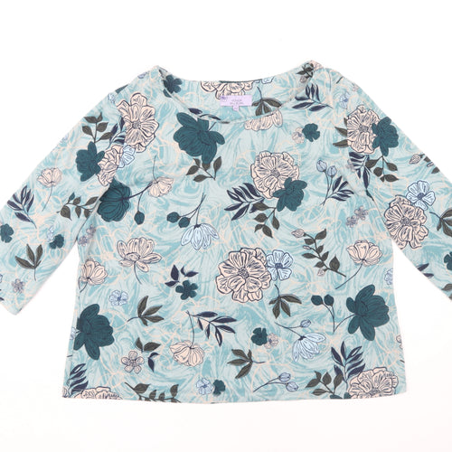 Honor Millburn Women's Floral Blouse, Multicoloured, Plus