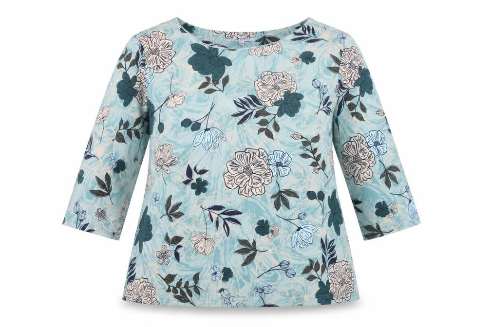 Front view of Honor Millburn Women's Floral Blouse, Multicoloured, Plus