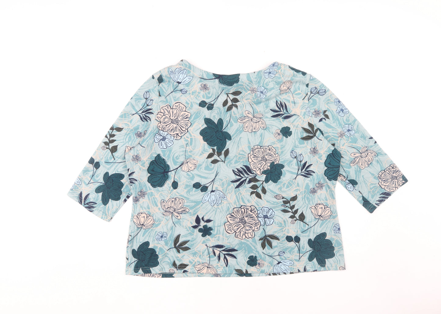 Honor Millburn Women's Floral Blouse, Multicoloured, Plus