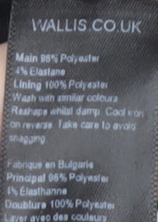 Wallis Women's Black Floral Wrap Dress Size 16